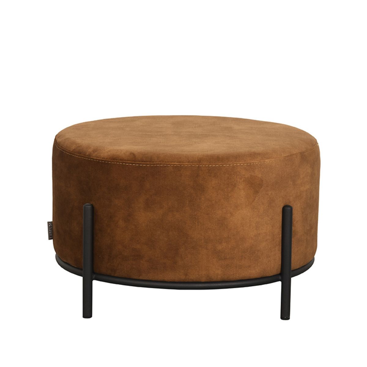 LABEL51 Poef Troy 57x57x34 cm - XL - Oker - Velours