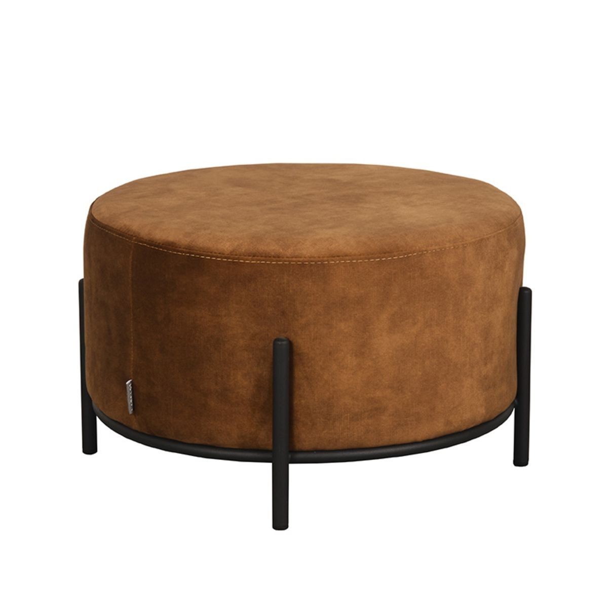 LABEL51 Poef Troy 57x57x34 cm - XL - Oker - Velours
