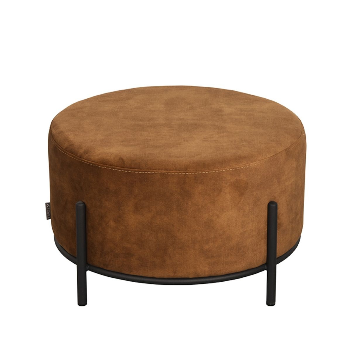 LABEL51 Poef Troy 57x57x34 cm - XL - Oker - Velours