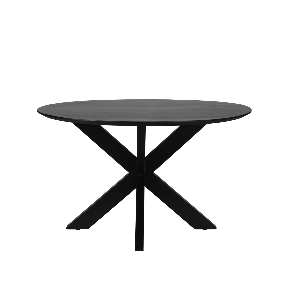 LABEL51 Eetkamertafel Zico - Zwart - Mangohout - 140cm diameter
