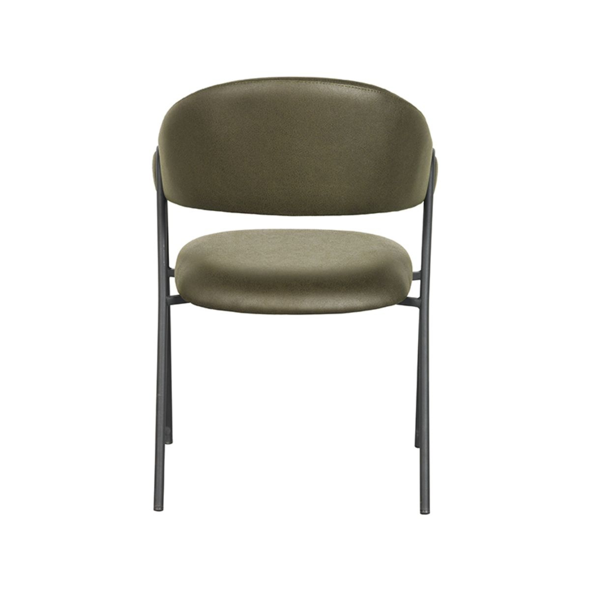 LABEL51 Eetkamerstoel Lowen - Army green - Microfiber
