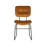 LABEL51 Eetkamerstoel Dez - Oker - Velours