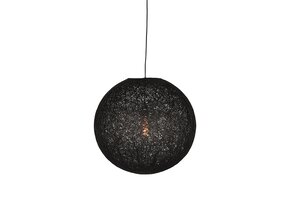 LABEL51 Hanglamp Twist - Zwart - Vlas - M