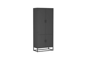 LABEL51 - Bergkasten Luff - Zwart - 40x80x190cm