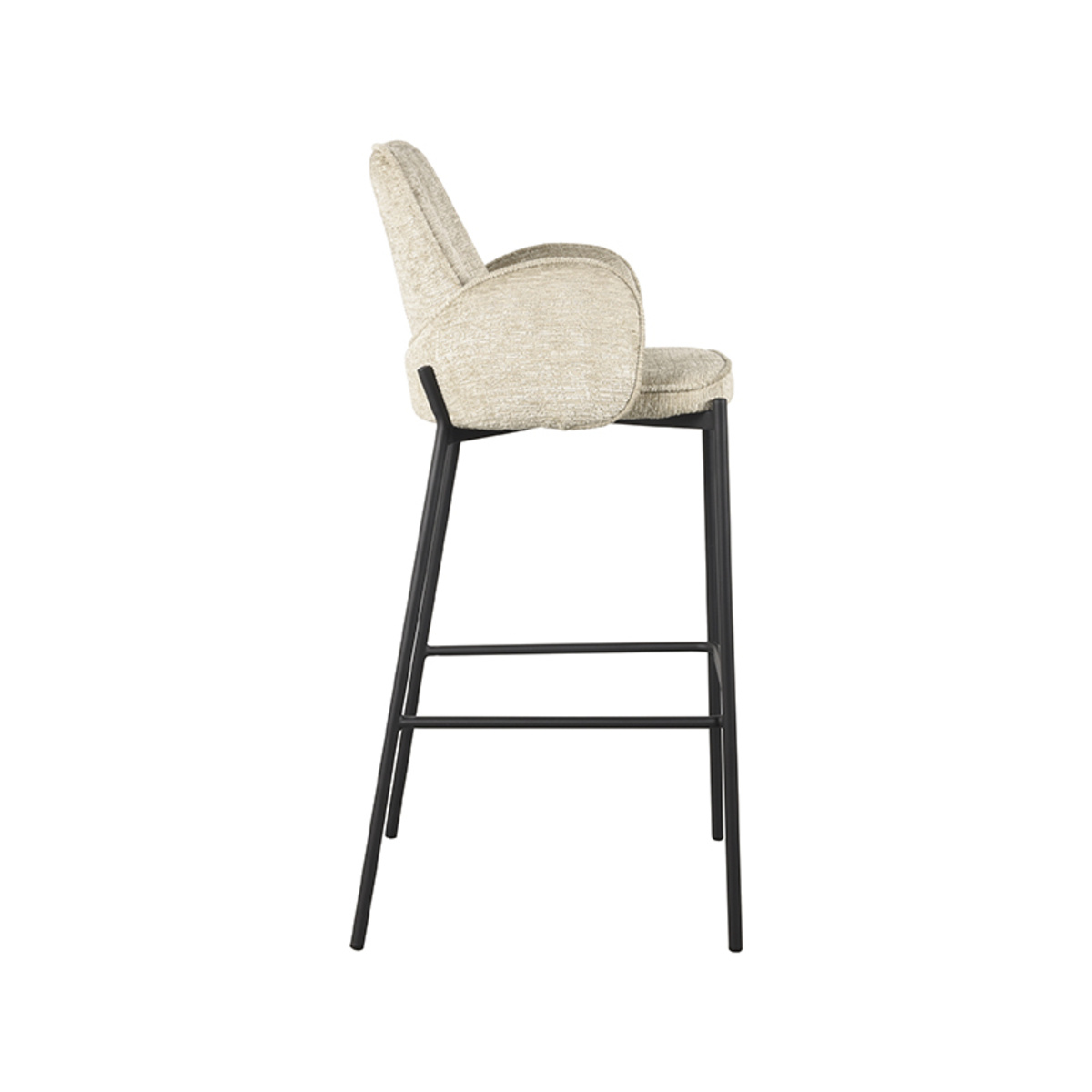 LABEL51 - Barstoel Joni - Beige - 53x51x107cm - Set van 2