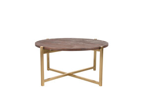 LABEL51 - Salontafel Dox - Bruin - 70x70x35cm