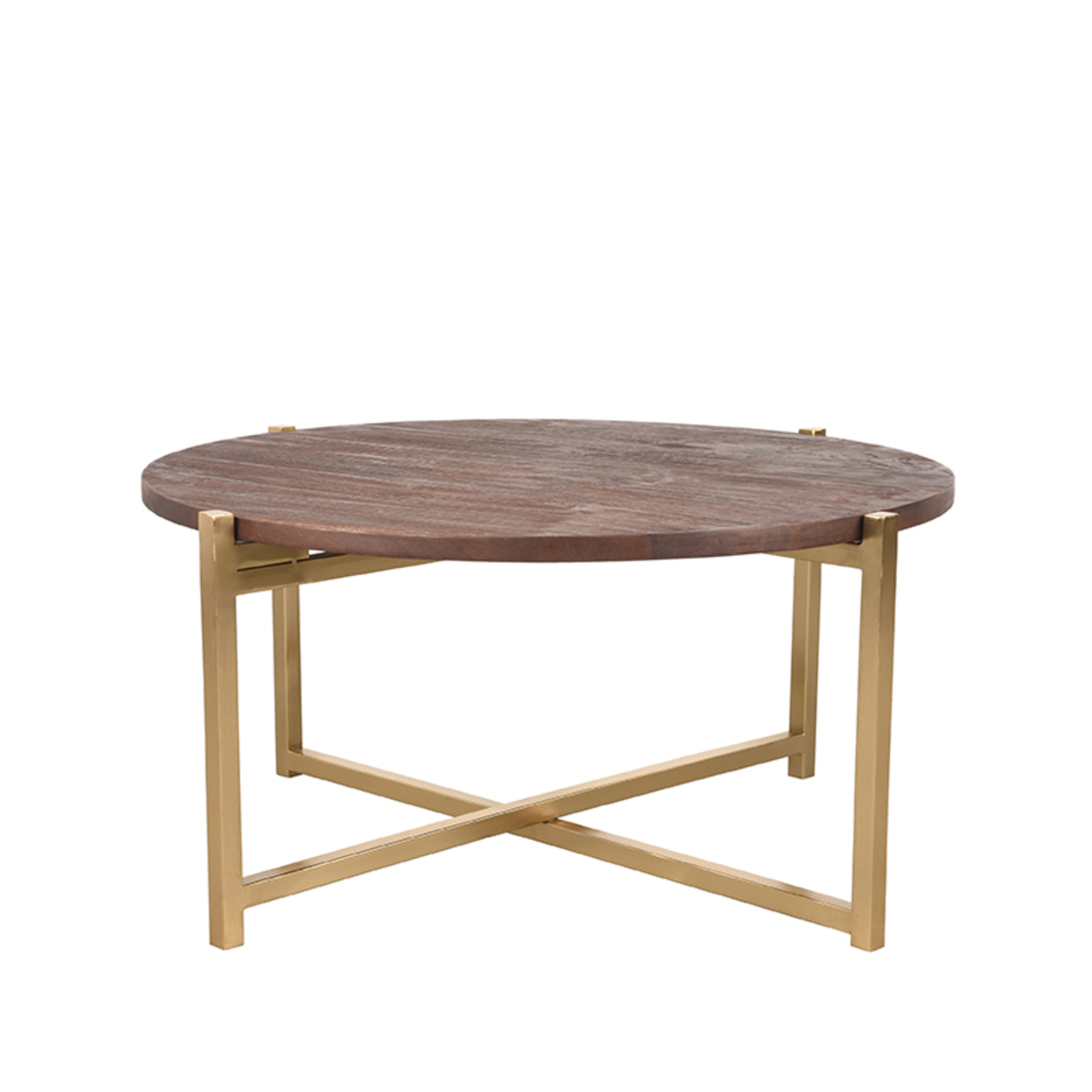 LABEL51 - Salontafel Dox - Bruin - 70x70x35cm