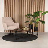 LABEL51 - Salontafel Dox - Bruin - 70x70x35cm