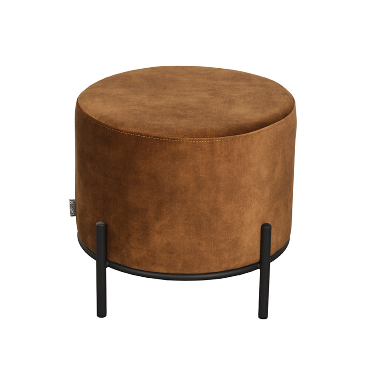 LABEL51 Poef Troy 46x46x41 cm - Oker - Velours - L