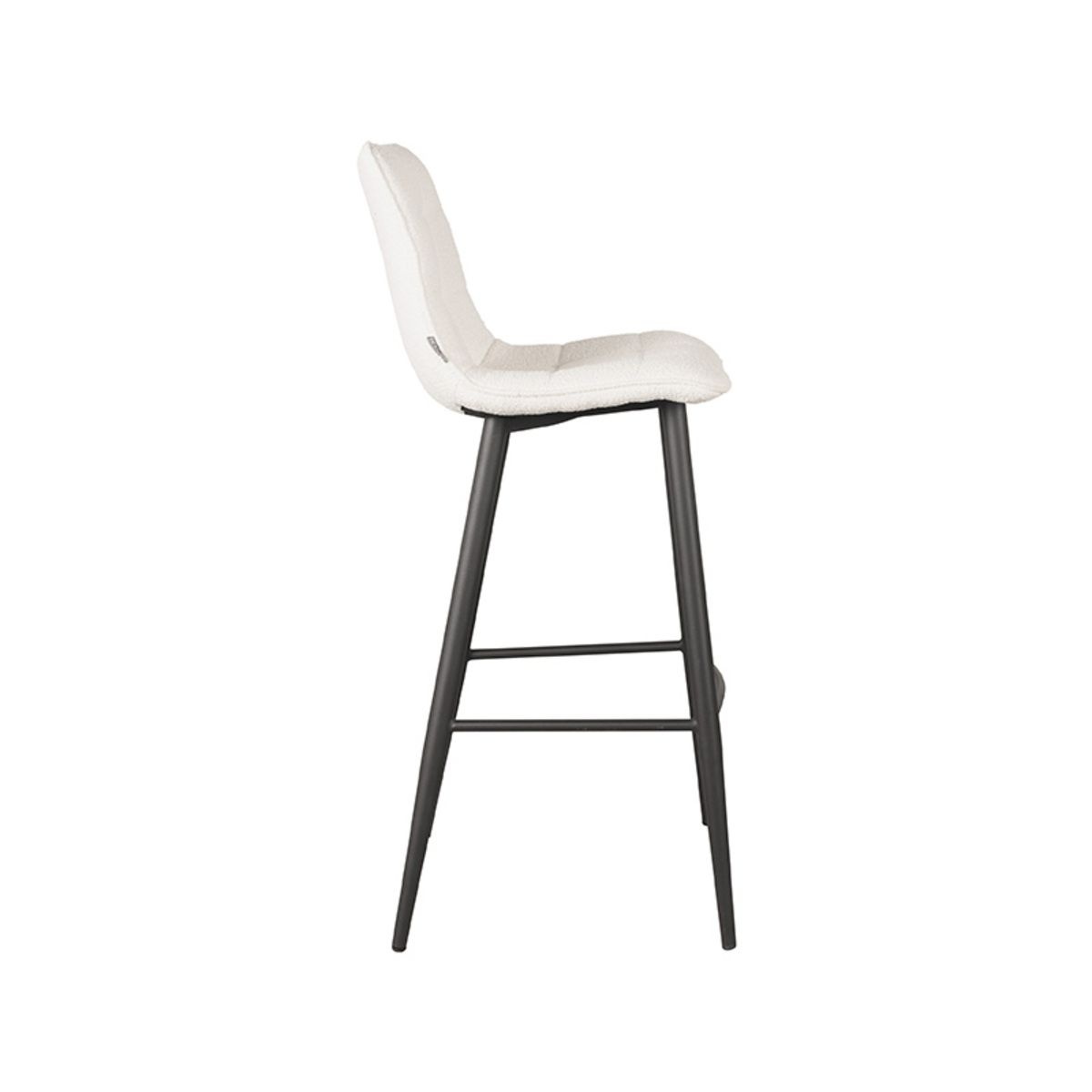LABEL51 - Barkruk Jelt - Ivoor boucle - 42x46x105 cm