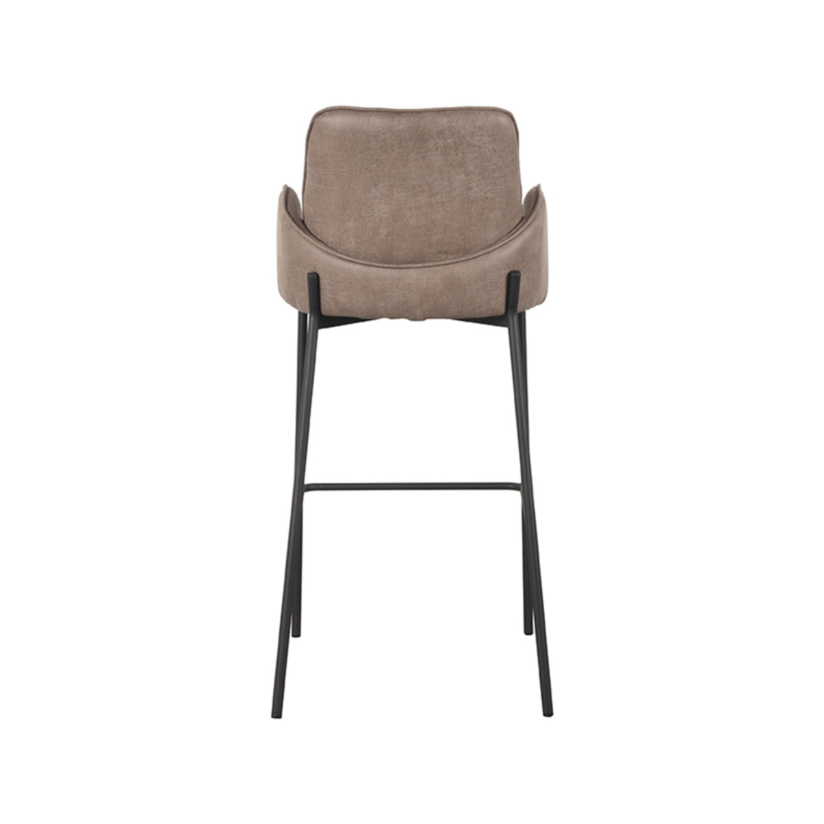 LABEL51 - Barstoel Joni - Taupe - 53x51x107cm - Set van 2