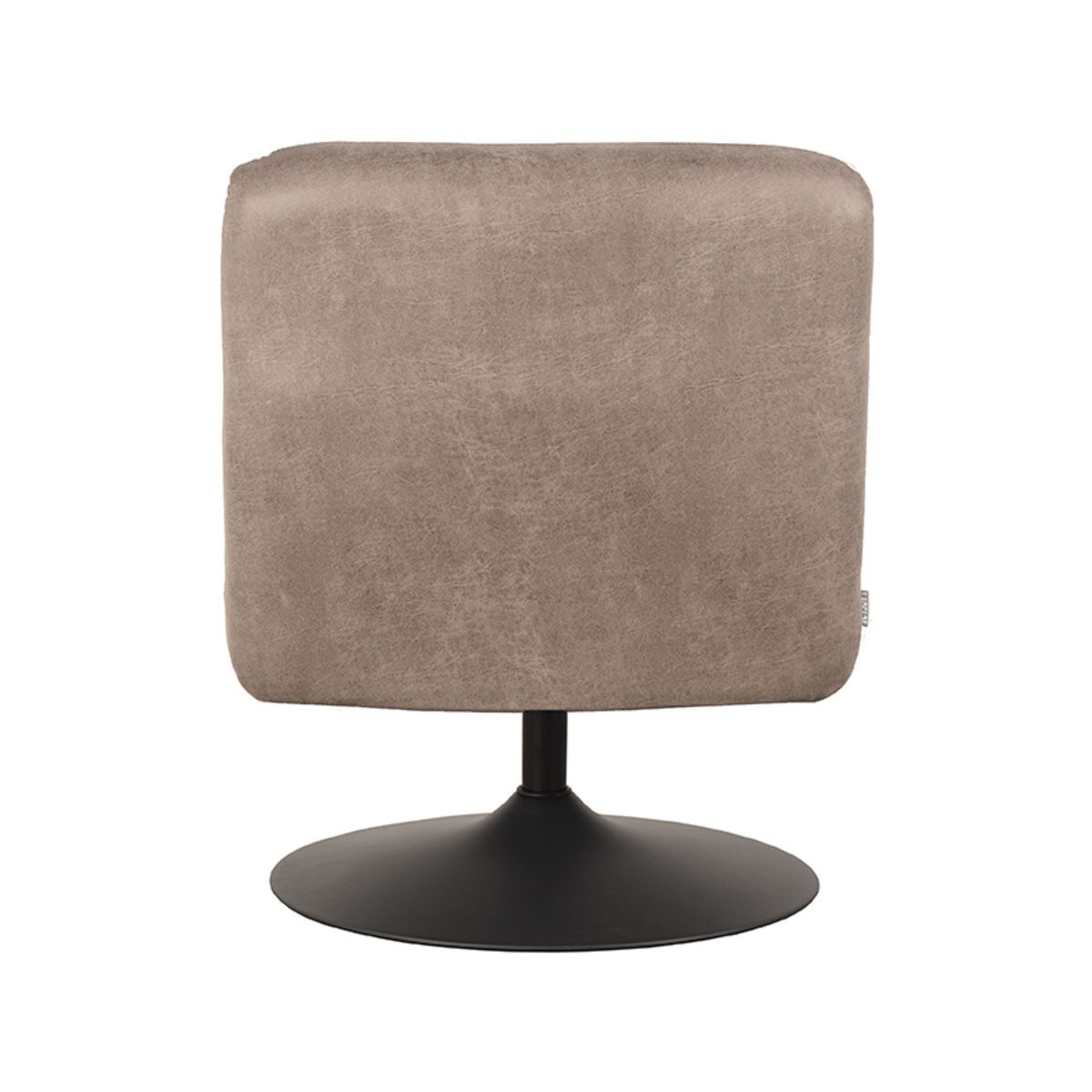 LABEL51 Fauteuil Eli 64x74x77 cm- Taupe - Micro Suede