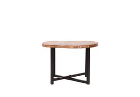 LABEL51 Bijzettafel Dex - Rough - Mangohout - Rond - 60 cm
