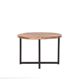 LABEL51 Bijzettafel Dex - Rough - Mangohout - Rond - 60 cm