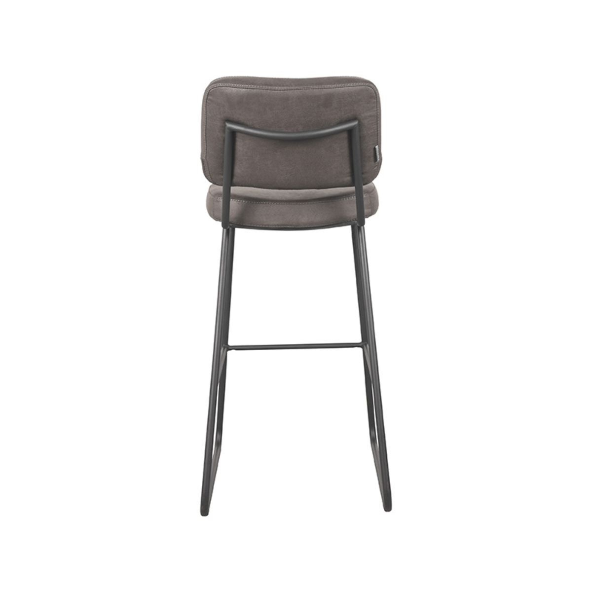 LABEL51 - Barkruk Noah - Antraciet - Micro Suede - 47x60x105 cm