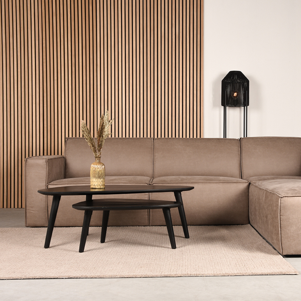 LABEL51 - Vloerkleed Wolly - Taupe - 300x200x2cm