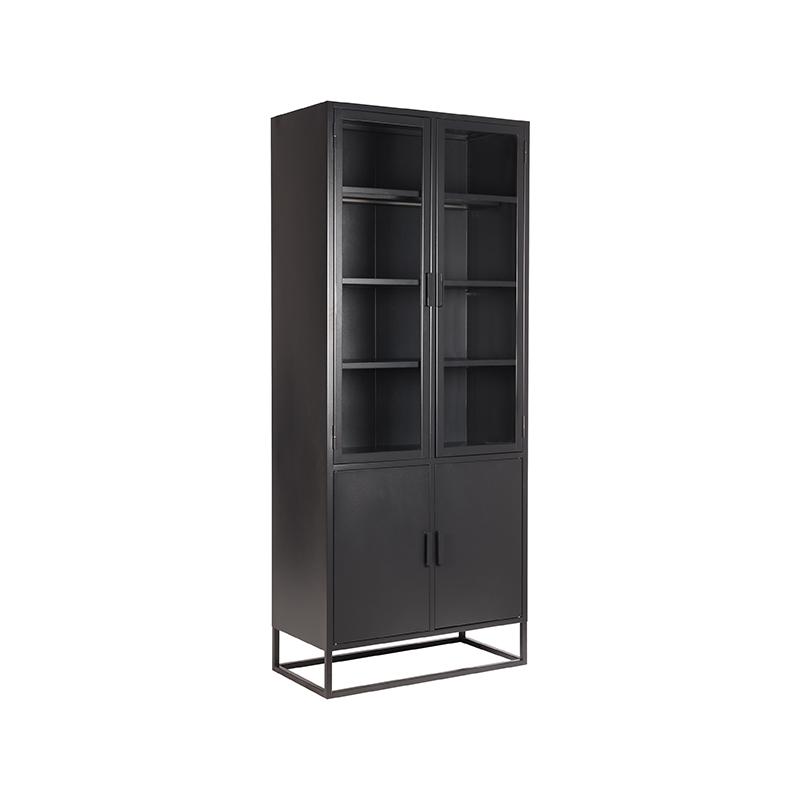 Vitrine LABEL51 Level - Noir - Métal - 80x40x190 cm