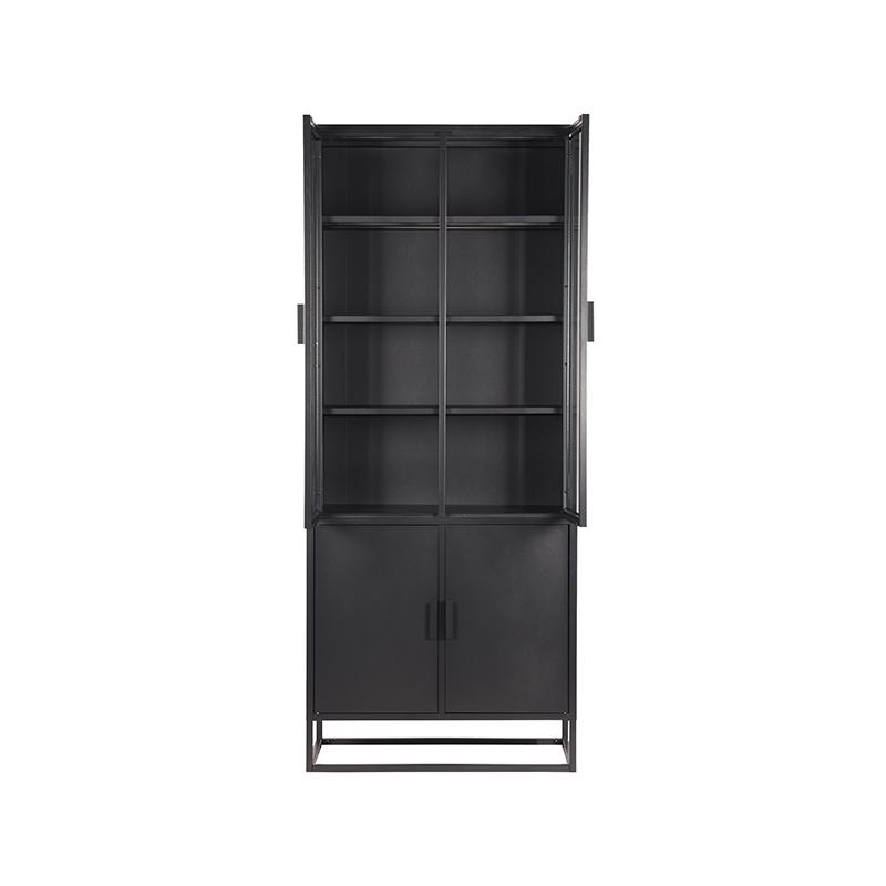 Vitrine LABEL51 Level - Noir - Métal - 80x40x190 cm