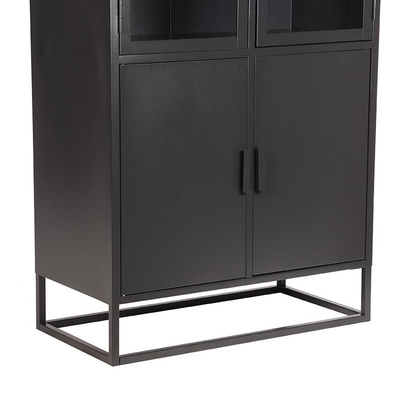 Vitrine LABEL51 Level - Noir - Métal - 80x40x190 cm