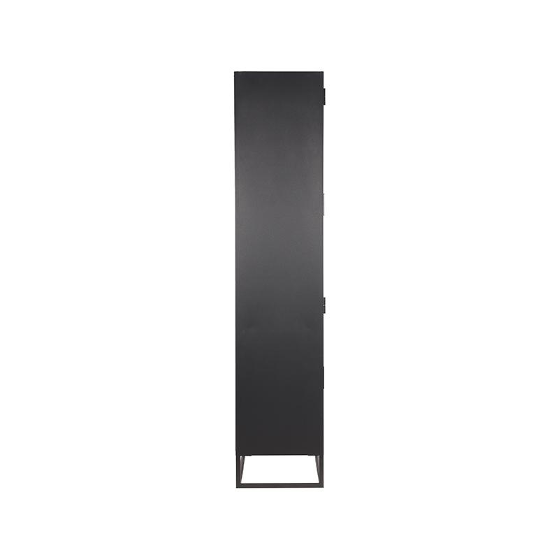 Vitrine LABEL51 Level - Noir - Métal - 80x40x190 cm
