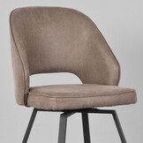 LABEL51 - Eetkamerstoel Lewis - Taupe - 58x52x84cm - Set van 2