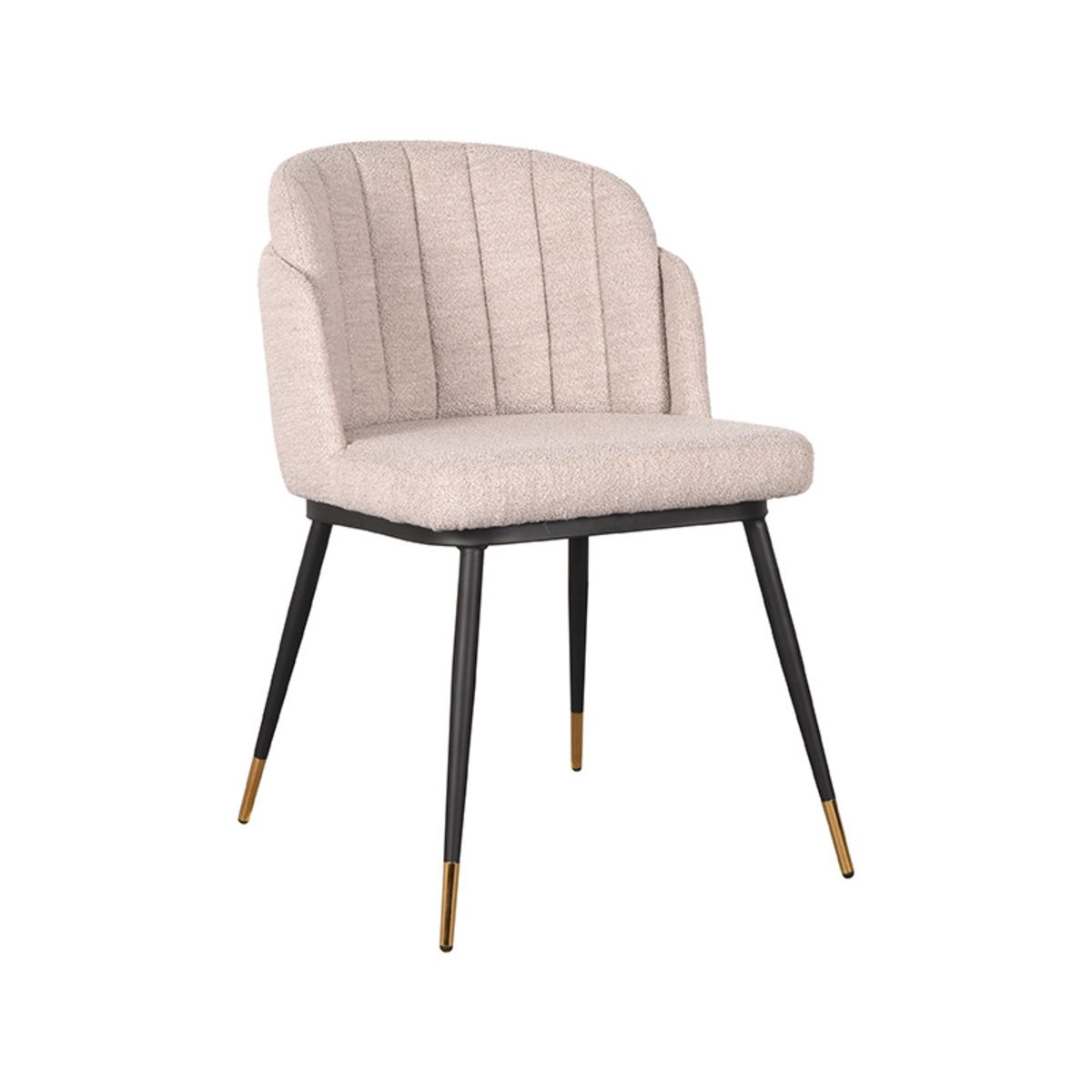 LABEL51 Eetkamerstoel Loed - Naturel - Stof 50x59x79 cm