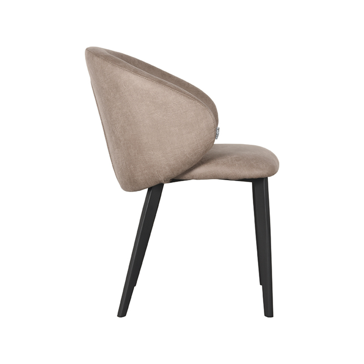LABEL51 - Eetkamerstoel Logan - Taupe - 62x57x84cm - Set van 2