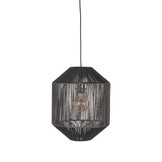 LABEL51 Hanglamp Ibiza - Zwart - Jute - 33x33x162 cm