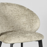 LABEL51 Eetkamerstoel Logan - Beige - Fluweel - set van 2