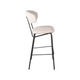 LABEL51 - Barkruk Zack - Naturel - Teddy - 53x56x107 cm - set van 2