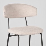 LABEL51 - Barkruk Zack - Naturel - Teddy - 53x56x107 cm - set van 2