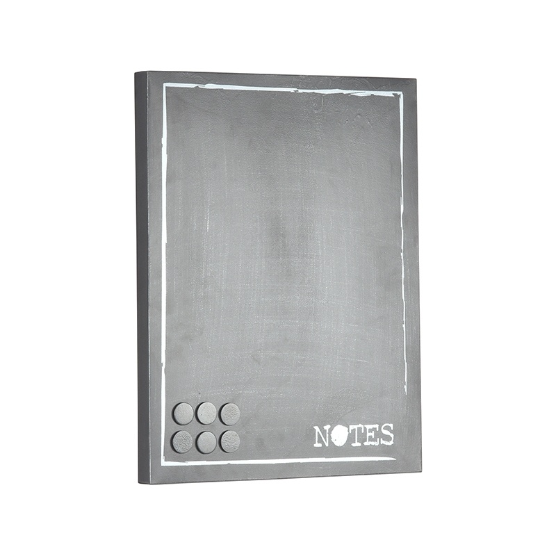 LABEL51 Wanddecoratie Memobord - Antiek grijs - Metaal - 36x3x46 cm