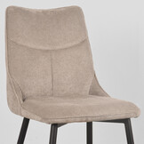 LABEL51 - Eetkamerstoel Riv - Clay - 59x47x88cm - Set van 4