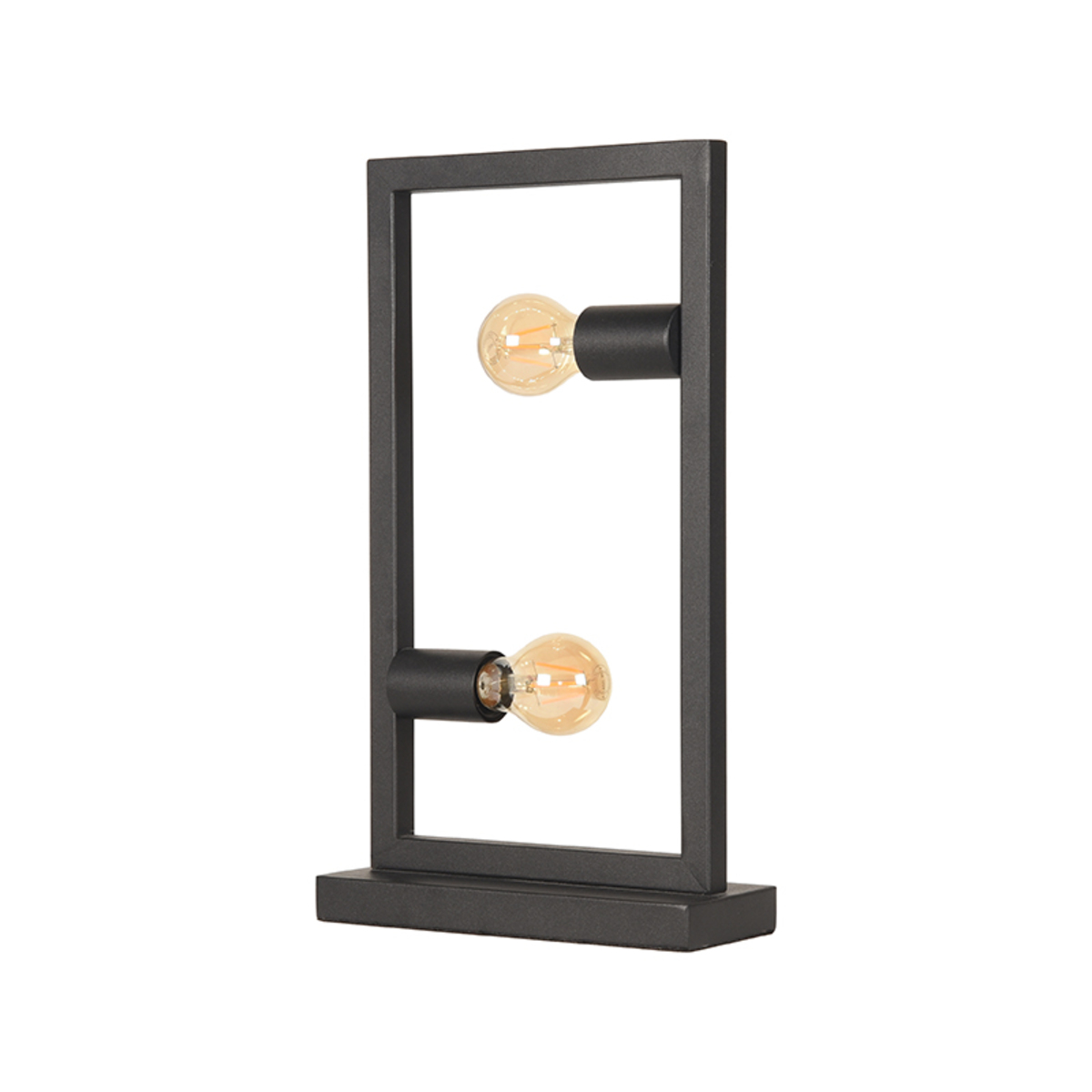 LABEL51 Tafellamp Quadrato - Zwart - Metaal - 20x10x45 cm