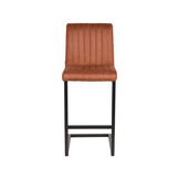 LABEL51 Barkruk Milo - Cognac - Microfiber - set van 2