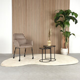 LABEL51 - Eetkamerstoel Lenny - Taupe - 64x56x84cm - Set van 2