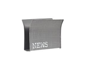 LABEL51 Wanddecoratie Magazinehouder - Antiek grijs - Metaal