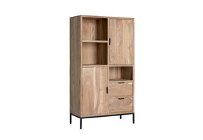 Livingfurn - Kabinetkast Oslo - 40x86x135 - Acasiahout - Bruin