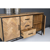 Livingfurn - Dressoir Accent 145cm - Teakhout