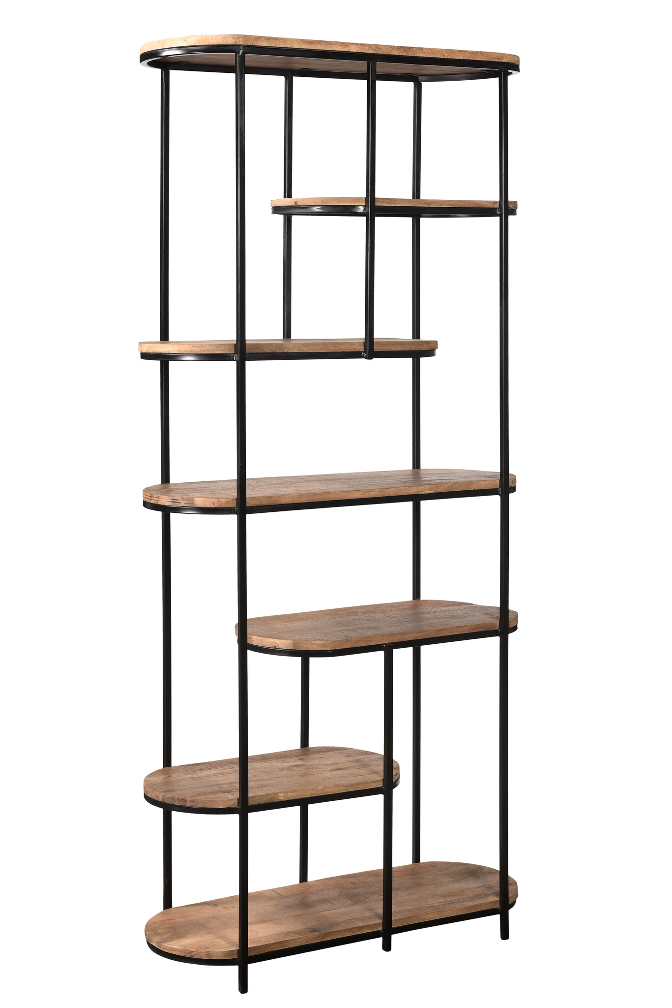 Brix - Kabinetkast Milou - 84x190cm - Marmer en Gecoat Staal - Bruin