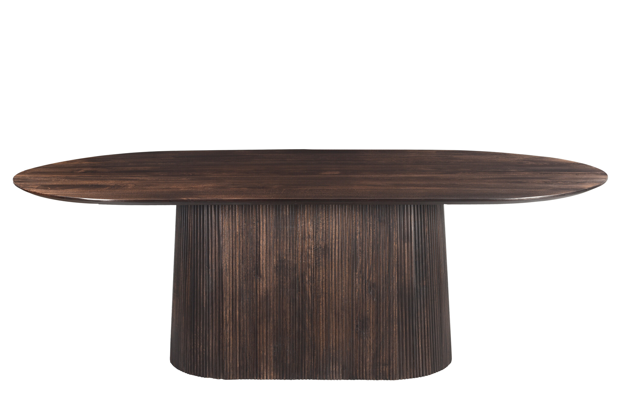 Livingfurn - Eetkamertafel Salvator Walnut 200cm - Mangohout