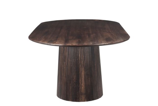 Livingfurn - Eetkamertafel Salvator Walnut 200cm - Mangohout