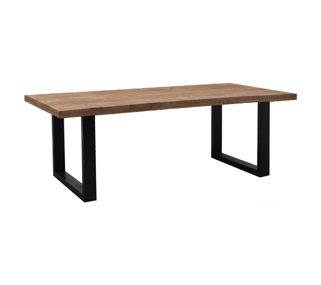 Brix - Eetkamertafel Sturdy - 220x100cm - Mangohout - Bruin