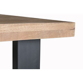 Brix - Eetkamertafel Sturdy - 220x100cm - Mangohout - Bruin
