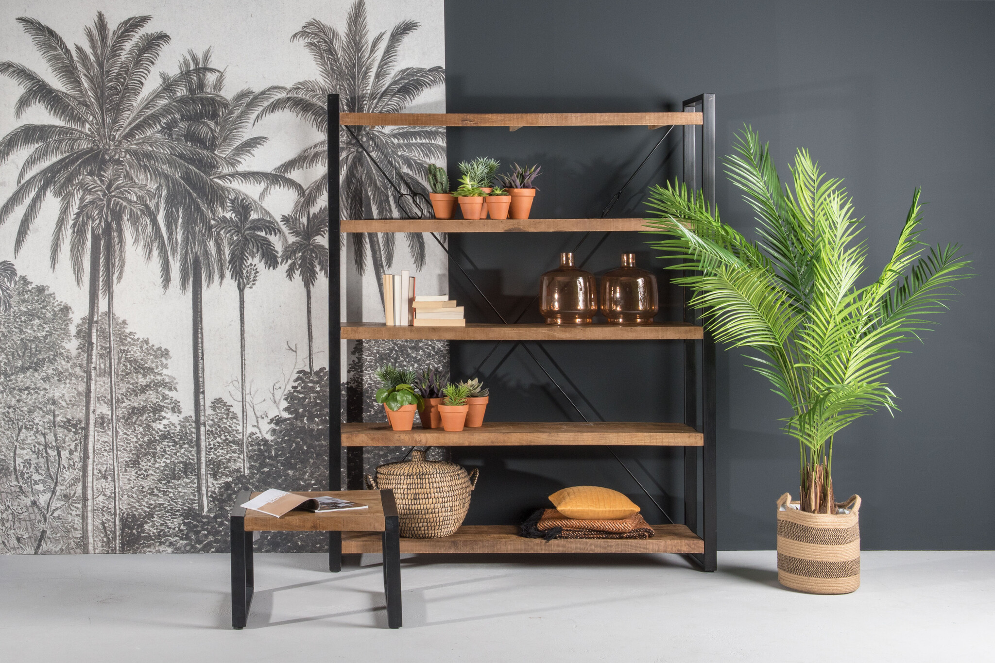 D - Livingfurn - Salontafel Strong - 60x60x45cm - Mangohout