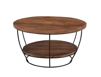 Brix - Salontafel Brix Evan - 65x65x34cm - Mangohout