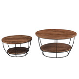 Brix - Salontafel Brix Evan - 65x65x34cm - Mangohout