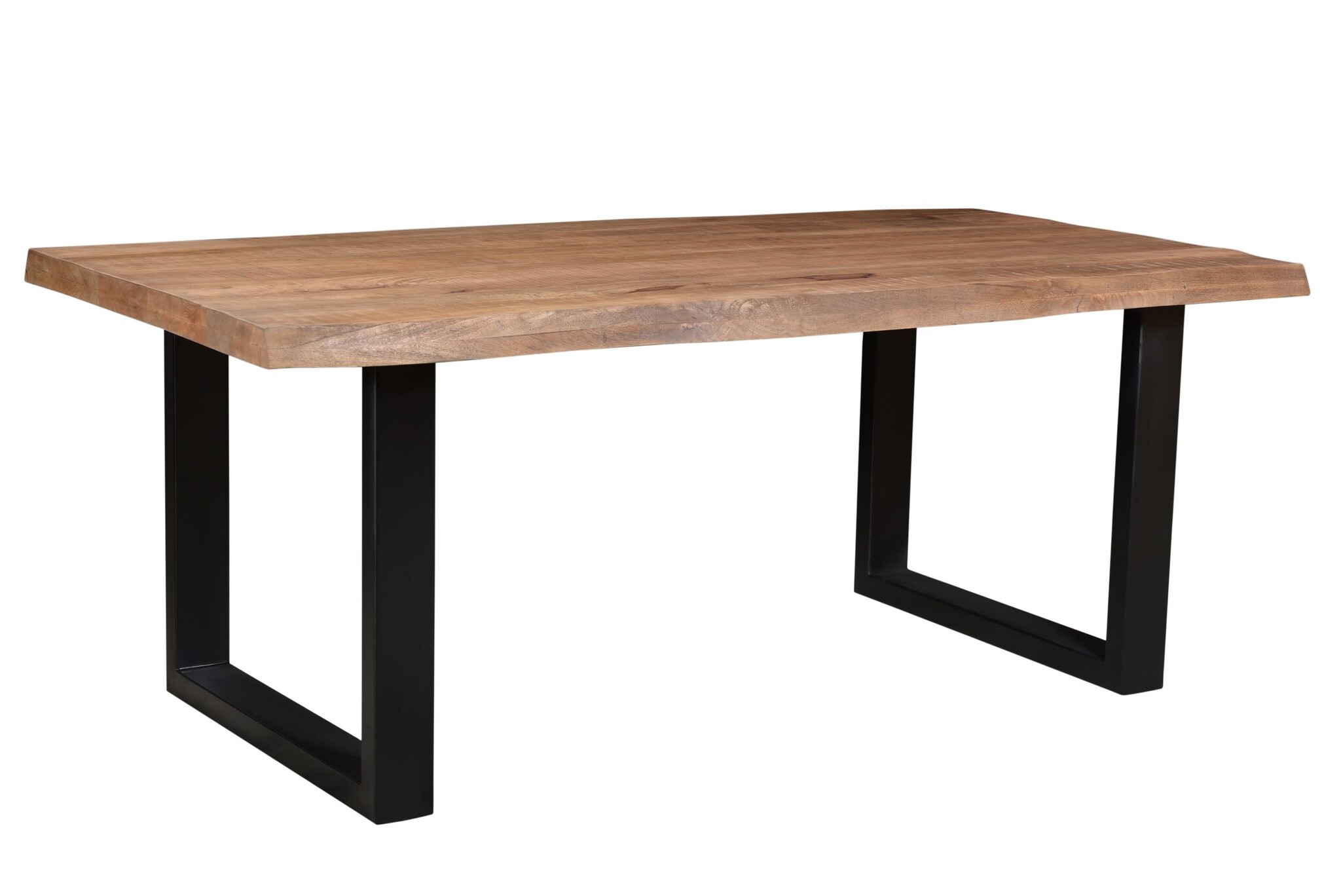 Brix - Bruine Eetkamertafel - U Poot - 180 cm - Mangohout - Eettafel