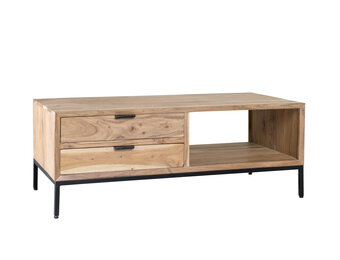 Livingfurn - Salontafel Oslo - 60x120x45cm - Acasiahout