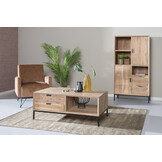Livingfurn - Salontafel Oslo - 60x120x45cm - Acasiahout